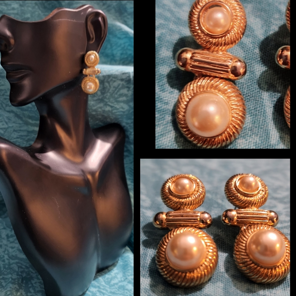 Beautiful VTG Pearl Earrings